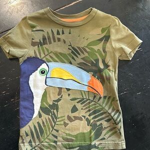 Mini Boden Toucan shirt 2-3